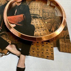 Women's 7 Inch Solid Copper Bangle Bracelet #CPB320- 3/16 of an inch wide.